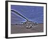 Seven Exposure HDR Image of a Stationary AH-64D Apache Helicopter-Stocktrek Images-Framed Photographic Print