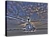 Seven Exposure HDR Image of a Stationary Kiowa OH-58D Helicopter-Stocktrek Images-Stretched Canvas