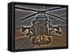 Seven Exposure HDR Image of an AH-64D Apache Helicopter as it Sits on its Pad-Stocktrek Images-Framed Stretched Canvas