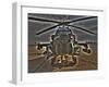 Seven Exposure HDR Image of an AH-64D Apache Helicopter as it Sits on its Pad-Stocktrek Images-Framed Photographic Print