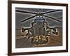 Seven Exposure HDR Image of an AH-64D Apache Helicopter as it Sits on its Pad-Stocktrek Images-Framed Photographic Print