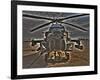 Seven Exposure HDR Image of an AH-64D Apache Helicopter as it Sits on its Pad-Stocktrek Images-Framed Photographic Print