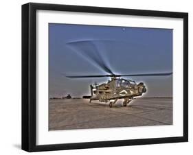 Seven Exposure HDR Image of an AH-64D Apache Helicopter-Stocktrek Images-Framed Photographic Print