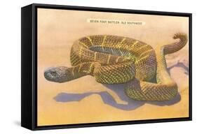 Seven-Foot Rattler, Ole Southwest-null-Framed Stretched Canvas