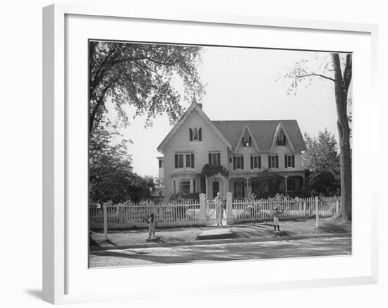 Seven Gables, Summer Home of William Lyon Phelps, Famed Literature Prof. Emeritus of Yale Univ-William Vandivert-Framed Photographic Print