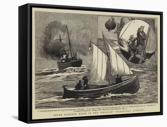 Seven Hundred Miles in the Berthon Collapsible Lifeboat-null-Framed Stretched Canvas