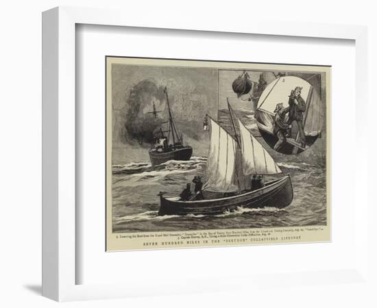 Seven Hundred Miles in the Berthon Collapsible Lifeboat-null-Framed Giclee Print