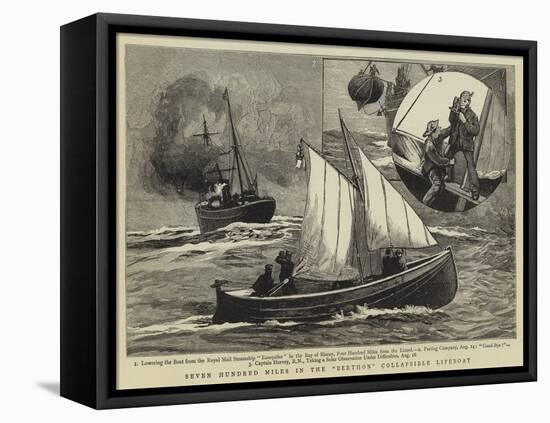 Seven Hundred Miles in the Berthon Collapsible Lifeboat-null-Framed Stretched Canvas