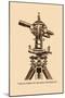 Seven-Inch Complete Transit-Theodolite-null-Mounted Art Print