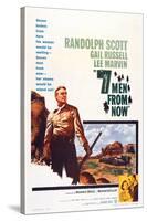 Seven Men from Now, (Aka 7 Men from Now), Left: Randolph Scott, 1956-null-Stretched Canvas