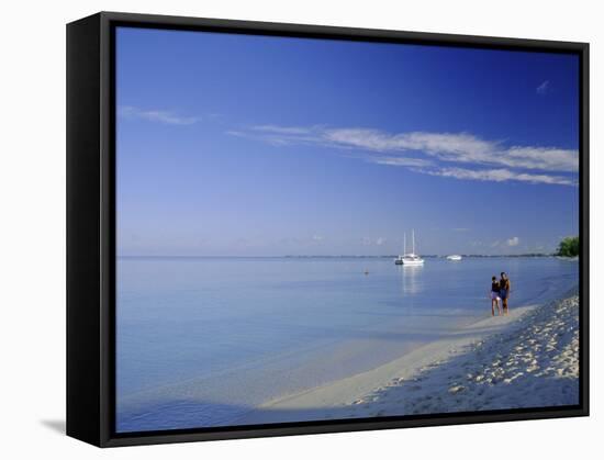 Seven Mile Beach, Grand Cayman, Cayman Islands, Caribbean, West Indies-Ruth Tomlinson-Framed Stretched Canvas