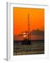 Seven Mile Beach, Grand Cayman. Sailboat on the Carribean at sunset.-Jolly Sienda-Framed Photographic Print