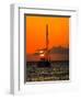 Seven Mile Beach, Grand Cayman. Sailboat on the Carribean at sunset.-Jolly Sienda-Framed Premium Photographic Print