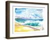 Seven Mile Beach Grand Cayman With Turquoise Waves-M. Bleichner-Framed Art Print