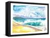 Seven Mile Beach Grand Cayman With Turquoise Waves-M. Bleichner-Framed Stretched Canvas