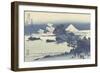 Seven Mile Beach in Sagami Province-Katsushika Hokusai-Framed Giclee Print