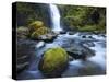 Seven Mile Falls, Eagle Creek, Oregon-Ethan Welty-Stretched Canvas