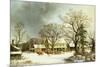 Seven Miles to Salem, 1863-George Henry Durrie-Mounted Giclee Print