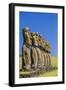 Seven Moai at Ahu Akivi, the First Restored Altar-Michael Nolan-Framed Photographic Print