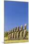 Seven Moai at Ahu Akivi-Michael-Mounted Photographic Print