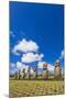 Seven Moai at Ahu Akivi-Michael-Mounted Photographic Print