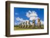 Seven Moai at Ahu Akivi-Michael-Framed Photographic Print