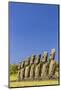 Seven Moai at Ahu Akivi-Michael-Mounted Photographic Print