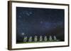 Seven Moai under the Stars-Michael-Framed Photographic Print