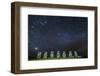 Seven Moai under the Stars-Michael-Framed Photographic Print