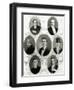 Seven of the Eight Members of the Ship's Band on the Titanic, 1912-null-Framed Giclee Print