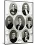 Seven of the Eight Members of the Ship's Band on the Titanic, 1912-null-Mounted Giclee Print