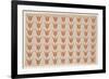 Seven Rows of Tulips, Fraktur Painting, C.1800-20-null-Framed Giclee Print