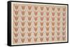 Seven Rows of Tulips, Fraktur Painting, C.1800-20-null-Framed Stretched Canvas