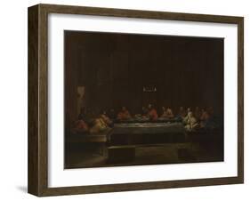 Seven Sacraments: Eucharist, Ca 1637-1640-Nicolas Poussin-Framed Giclee Print