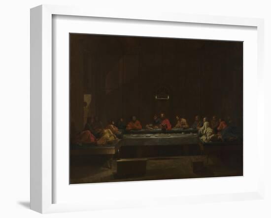 Seven Sacraments: Eucharist, Ca 1637-1640-Nicolas Poussin-Framed Giclee Print