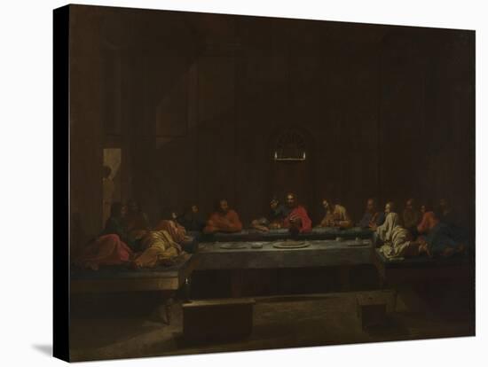 Seven Sacraments: Eucharist, Ca 1637-1640-Nicolas Poussin-Stretched Canvas