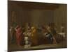 Seven Sacraments: Extreme Unction, Ca 1637-1640-Nicolas Poussin-Mounted Giclee Print