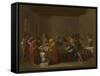 Seven Sacraments: Extreme Unction, Ca 1637-1640-Nicolas Poussin-Framed Stretched Canvas