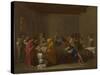 Seven Sacraments: Extreme Unction, Ca 1637-1640-Nicolas Poussin-Stretched Canvas