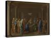 Seven Sacraments: Marriage, Ca 1637-1640-Nicolas Poussin-Stretched Canvas