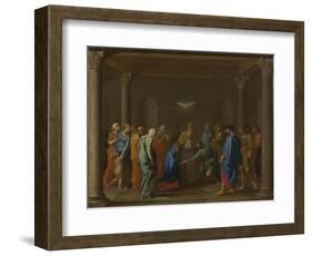 Seven Sacraments: Marriage, Ca 1637-1640-Nicolas Poussin-Framed Giclee Print