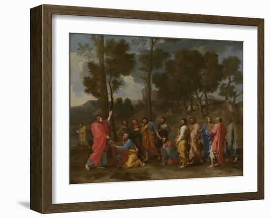 Seven Sacraments: Ordination, Ca 1637-1640-Nicolas Poussin-Framed Giclee Print