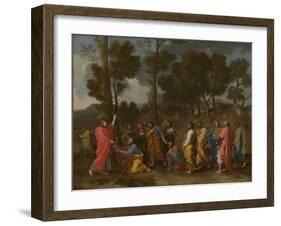 Seven Sacraments: Ordination, Ca 1637-1640-Nicolas Poussin-Framed Giclee Print