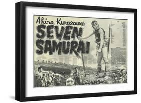 Seven Samurai, 1954-null-Framed Art Print