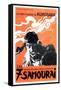 Seven Samurai, French Movie Poster, 1954-null-Framed Stretched Canvas