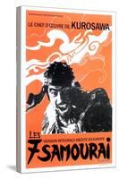 Seven Samurai, French Movie Poster, 1954-null-Stretched Canvas