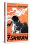 Seven Samurai, French Movie Poster, 1954-null-Stretched Canvas