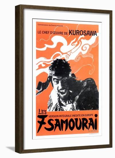 Seven Samurai, French Movie Poster, 1954-null-Framed Art Print