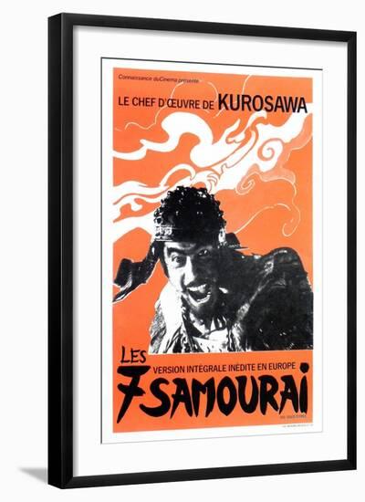 Seven Samurai, French Movie Poster, 1954-null-Framed Art Print