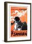 Seven Samurai, French Movie Poster, 1954-null-Framed Art Print